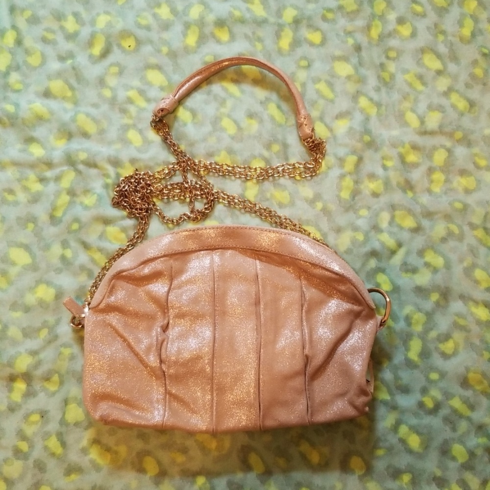 Max & Co evening bag shimmer gold